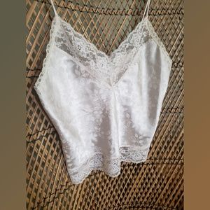 Vintage Christian Dior Ivory Lace Camisole - small